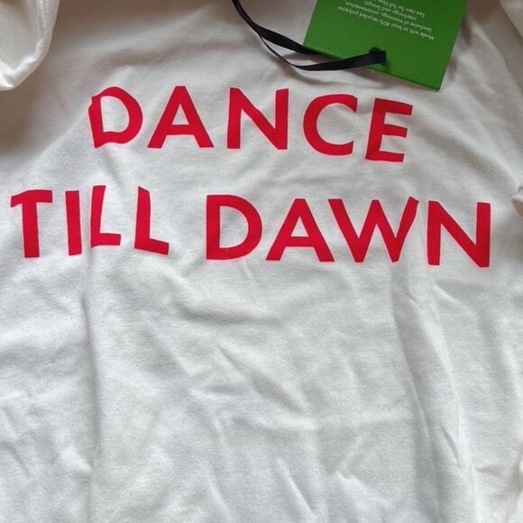 Kate Spade Cream and Orange Short Sleeve Tee - Picture 2 of 5